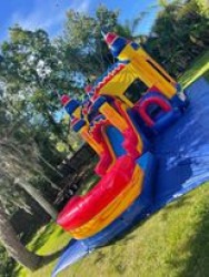 307506284 507784964492785 1231929800194202601 n 1670519588 SuperHero Bounce House With XL Slide Combo