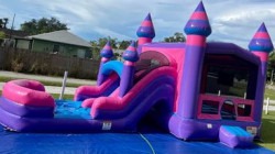 319555589 490717473162157 3625227819921074910 n 1671067084 Purple Rain Bounce House With Double Slide Combo