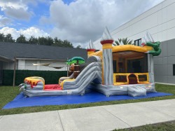 A0CCB764 D580 4ED8 9179 2D1EE9129E56 1687394554 T.Rex Bounce House With Double Slide Combo