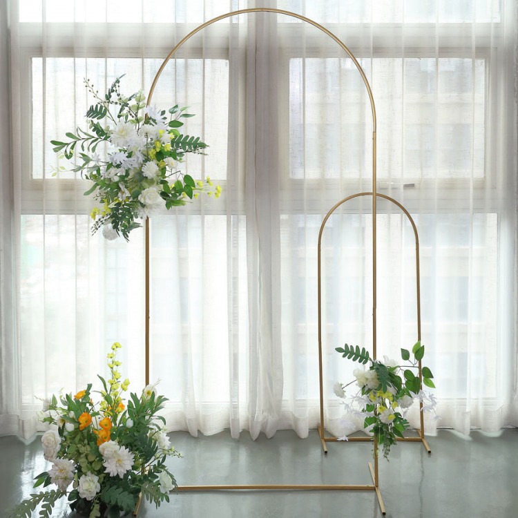 Gold Metal Arch Round - 7ft