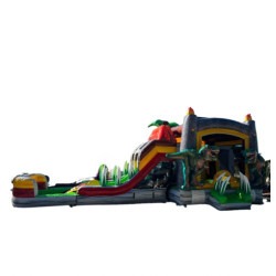 Lava Raptor XL Wet Dry Combo Water Slide & Bounce House