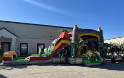 lava 1693709369 Lava Raptor XL Wet Dry Combo Water Slide & Bounce House