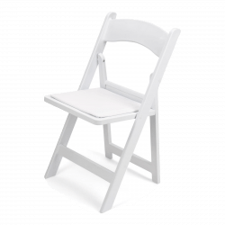 White Resin Padded Garden Chair