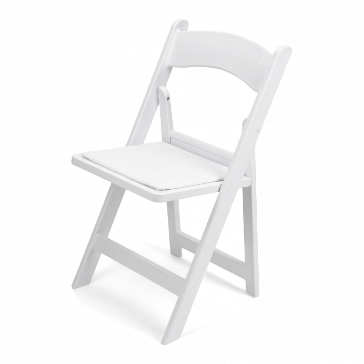 White Resin Padded Garden Chair