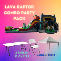 XL Lava Raptor Party Pack