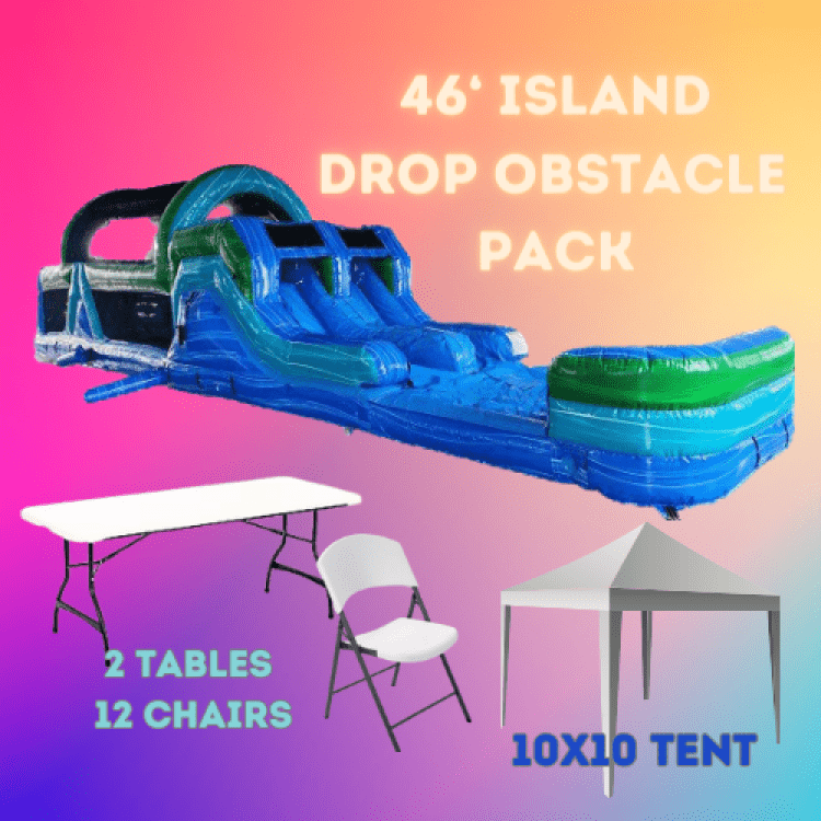 46ft Island Drop Obstacle Course Pack